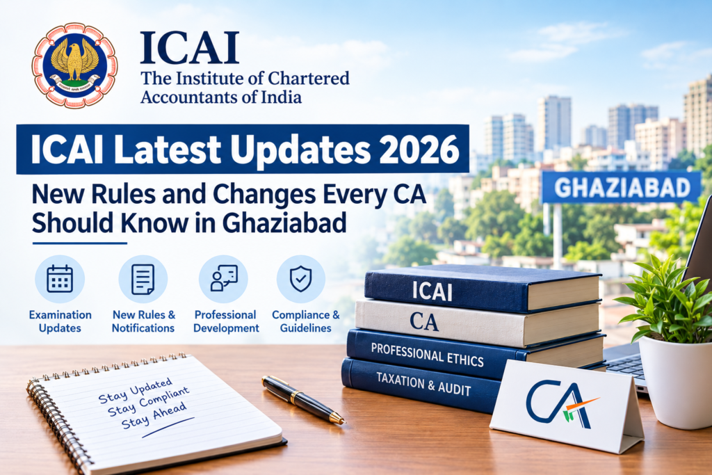 ICAI Compliance Updates 2026: Important Rules and Changes Every CA Should Know in Ghaziabad
