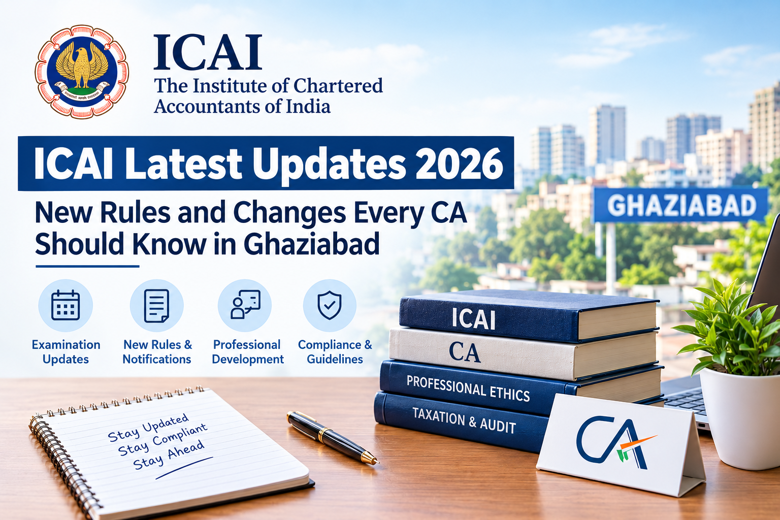 ICAI Latest Updates 2026: New Rules and Changes Every CA Should Know in Ghaziabad